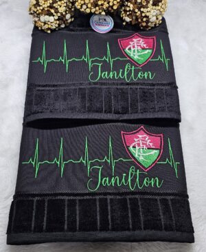 KIT 2 TOALHAS BORDADAS FLUMINENSE