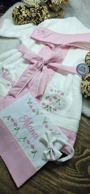 KIT ROUPÃO INFANTIL COM FRALDA BOCA