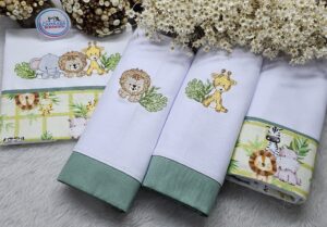 KIT 4 PEÇAS PERSONALIZADO _ SAFARI